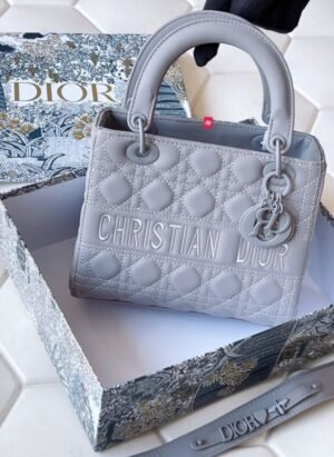 Christian Dior D Lite Cannage Ultra Matte Handbag With Box DustBag SlingBelt