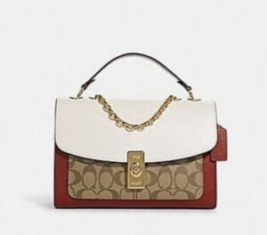 Coach Clane crossbody signature canvas bag with box dust Cover