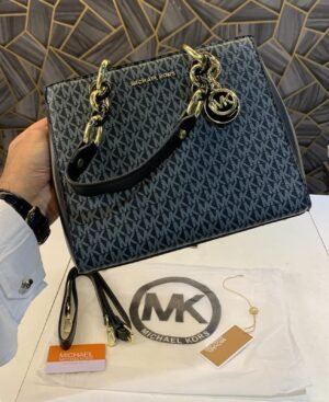 Michael-Kors-Jet Set monogram-print shoulder bag
