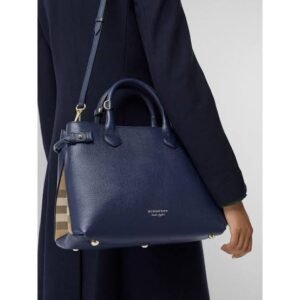 BURBERRY ELEGANT LEATHER TOTE BAG WITH DUST BAG PREMIUM QUALITY