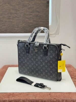 Louis Vuitton Monogram Laptop Bag Office Bag L93006-5 Black