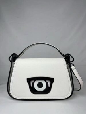 Karl Lagerfeld x Darcel Disappoints Print Crossbody Bag White With OG Box & Dust Bag (KB032 White)(LB)