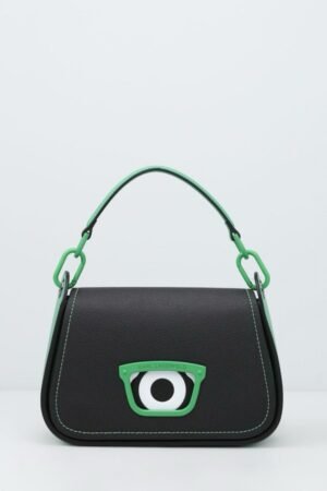 Karl Lagerfeld x Darcel Disappoints Print Crossbody Bag Black With OG Box & Dust Bag (KB032 BLACK)(LB)