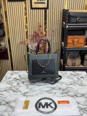 MICHAEL KORS PRORSUM HANDBAG WITH DUST BAG PREMIUM QUALITY (Black)(MT)