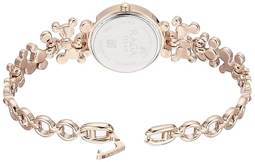 Titan Raga Moonlight Quartz Analog Mother of Pearl Dial Rose Gold