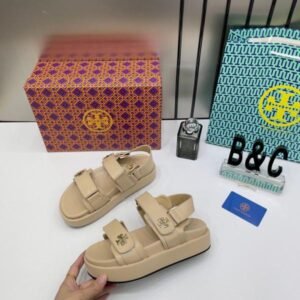 Tory_Burch_Kira_leather_Platform_Sandals_For_Her_With_OG_Box_&_Carry_Bag_2020-TS_Beige
