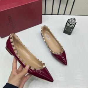 Valentino_Rockstud_Ballet_Flat_With_OG_Box_Carry_Bag_Wine_VH588-2