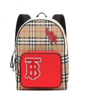 Burberry_Nylon_Check_TB_Logo_Rucksack_Unisex_Backpack_Rare_Plaid_With_Dust_Bag_B8890_Black