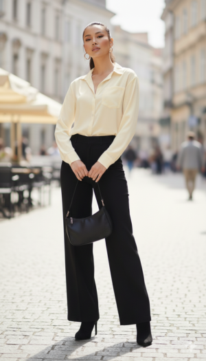 Radiant Champagne Satin Silk-Finish Shirt  (Shirt only)