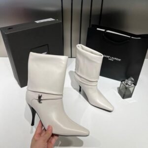 Ysl_Saint_Laurent_Niki_Leather_High_Heeled_Ankle_Boots_With_The_YSL_Logo_With_OG_Box_Dust_Cover_&_Carry_Bag_B2_Off_White