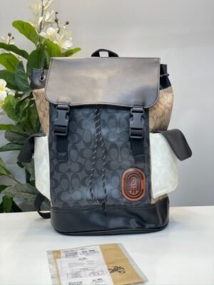 Coach_Apricot-White-Black_Rivington_ColorBlock_Unisex_Backpack_With_DustCover_060